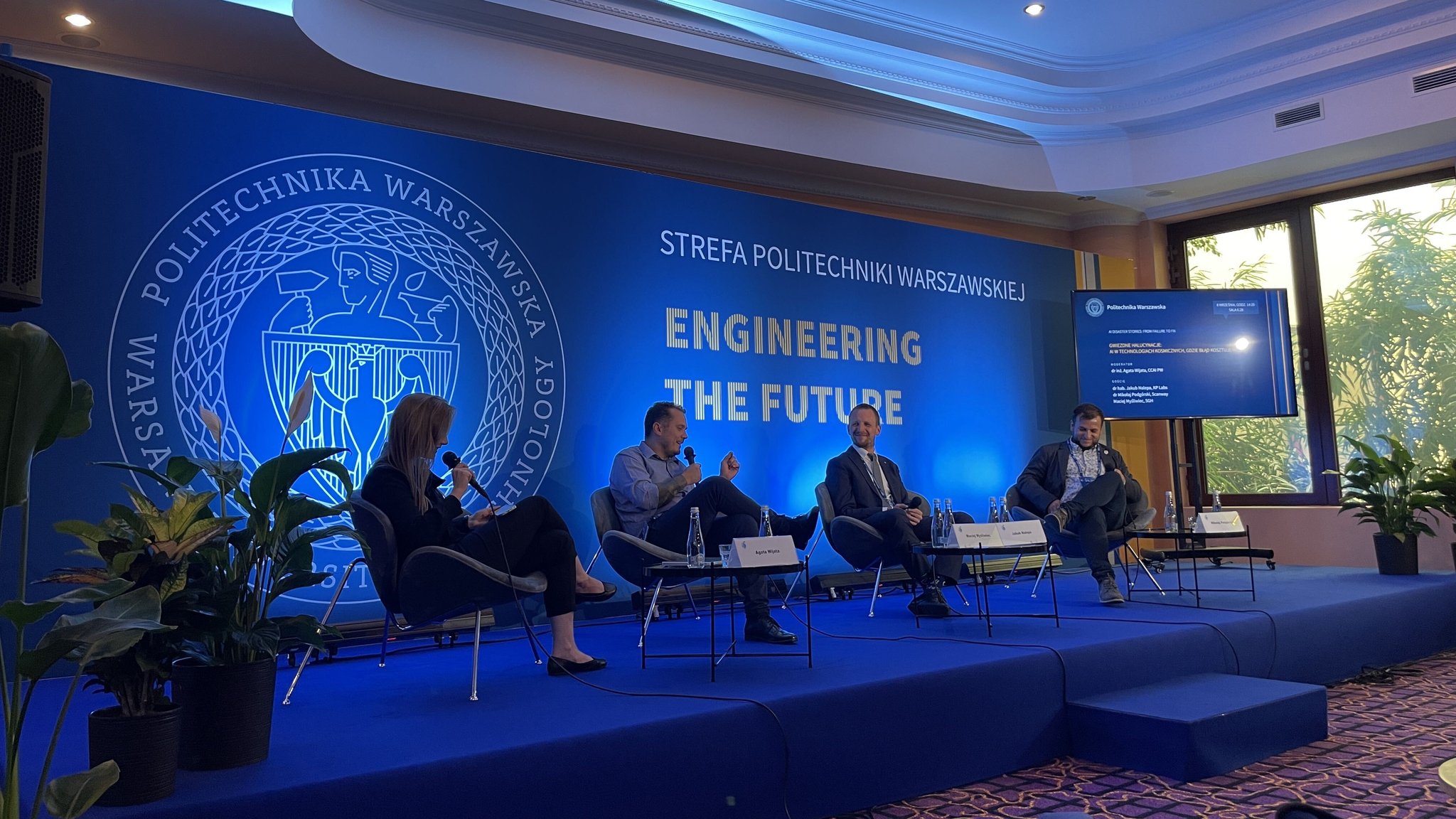 A guest speaking on the panel on AI in space technology